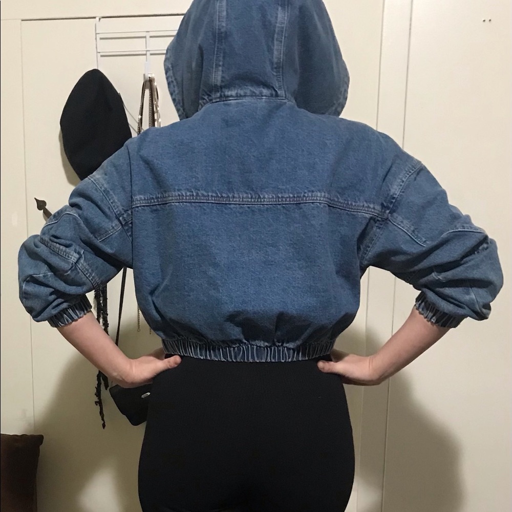 Denim Bomber Jacket - Picture 6 of 10